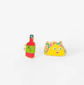 Taco & Hot Sauce Earrings