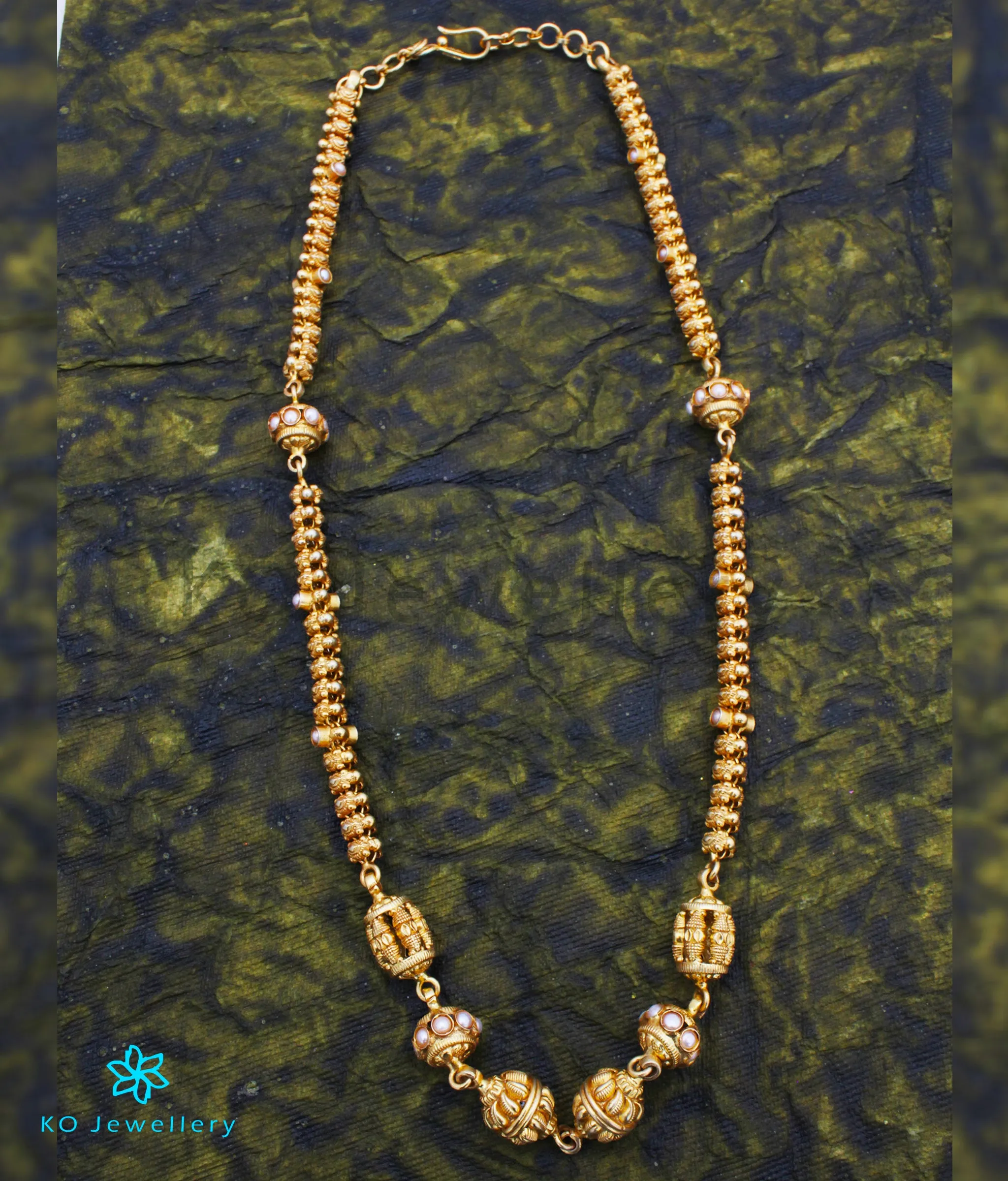 The Bhavya Silver Pearl Chain