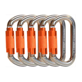 THK006 Karabiner HMS Aluminium Pack 5