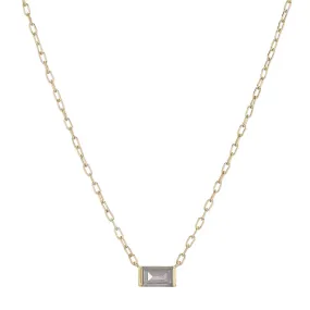 Tokyo Gemstone Baguette Necklace